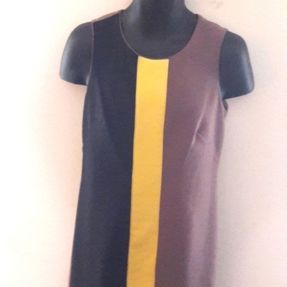 VINCE CAMUTO Retro Style Color Block Dress, 6 - Picture 7 of 8
